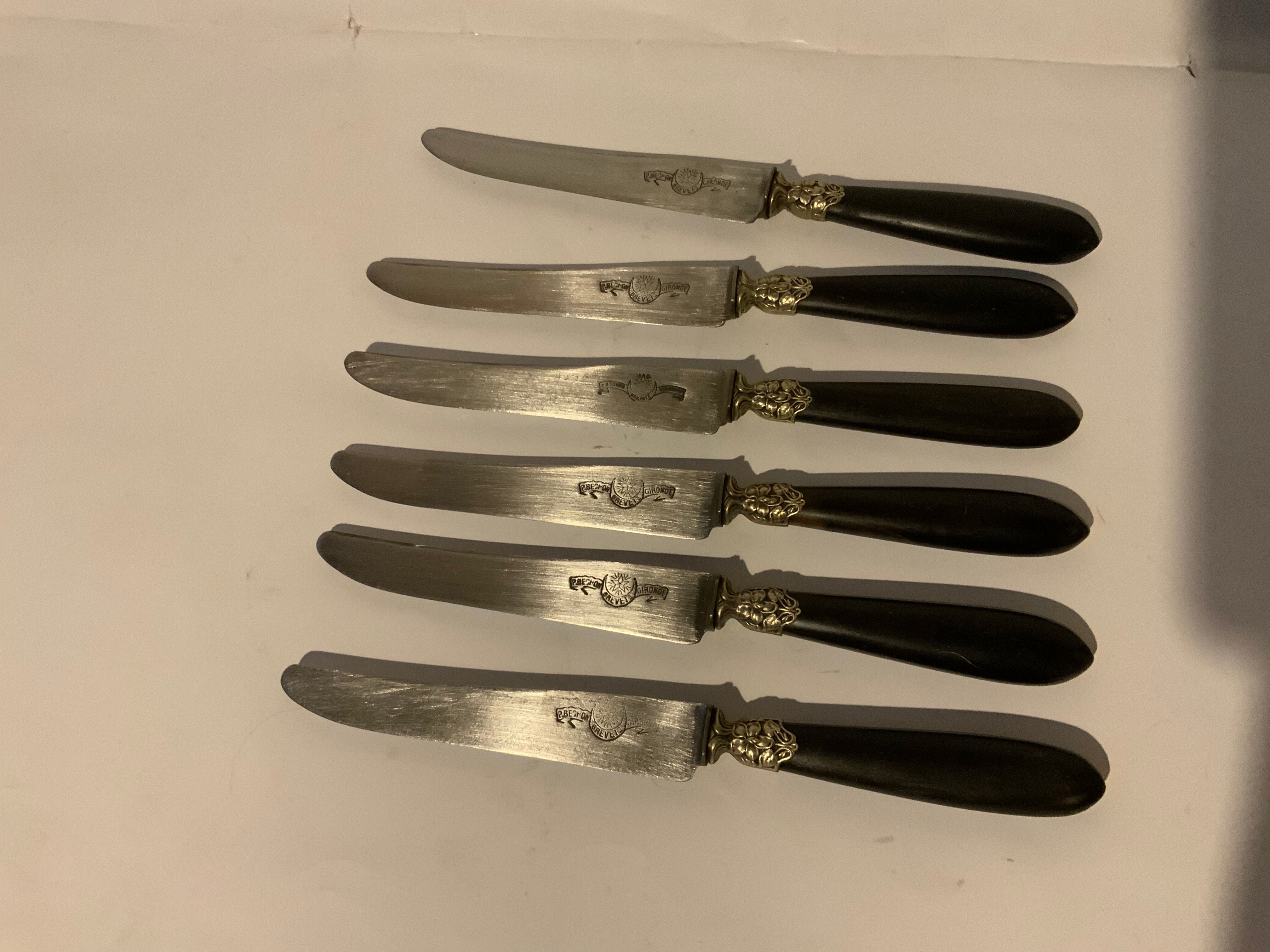 Horn handle knives Selency x Monoprix Croisé Laroche