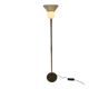 Floor lamp Murano Vetri glass shade and brass stand