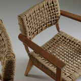 Pair of bridge armchairs Vibo, 1950s France