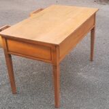 Antique wooden desk with 3 drawers