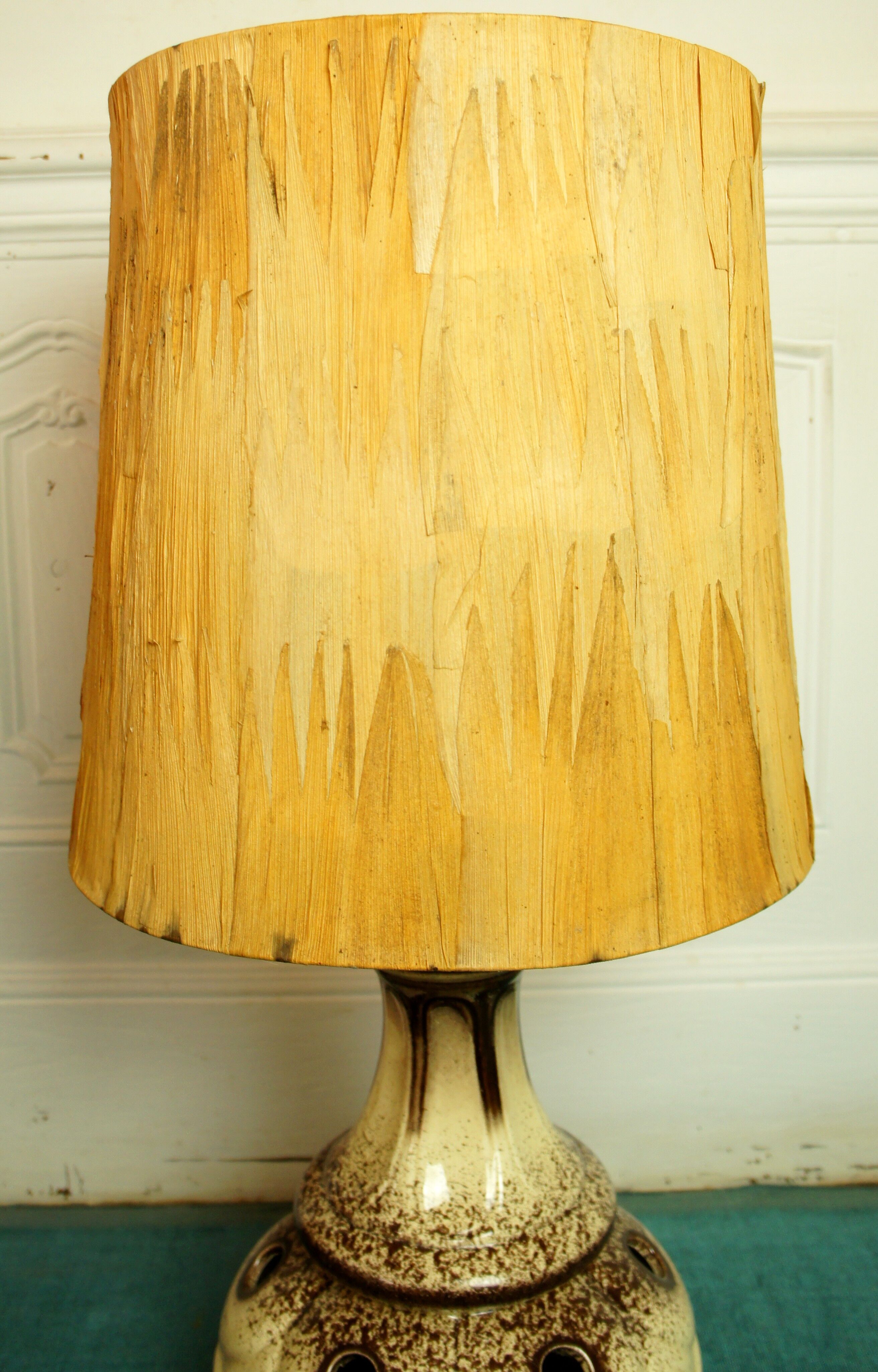 Ceramic space age floor lamp