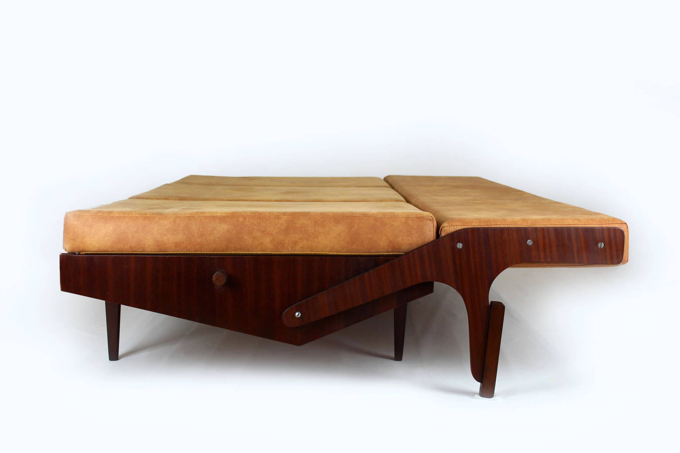 Restored Mid-Century Convertible Sofa from Opp Drevovyroba, 1970s