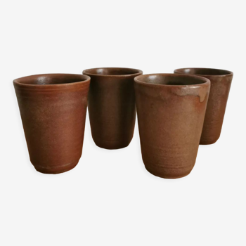 Set de 4 verres en grès