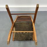 Leather vintage armchair, 1970s