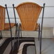 4 vintage canne chairs 1960