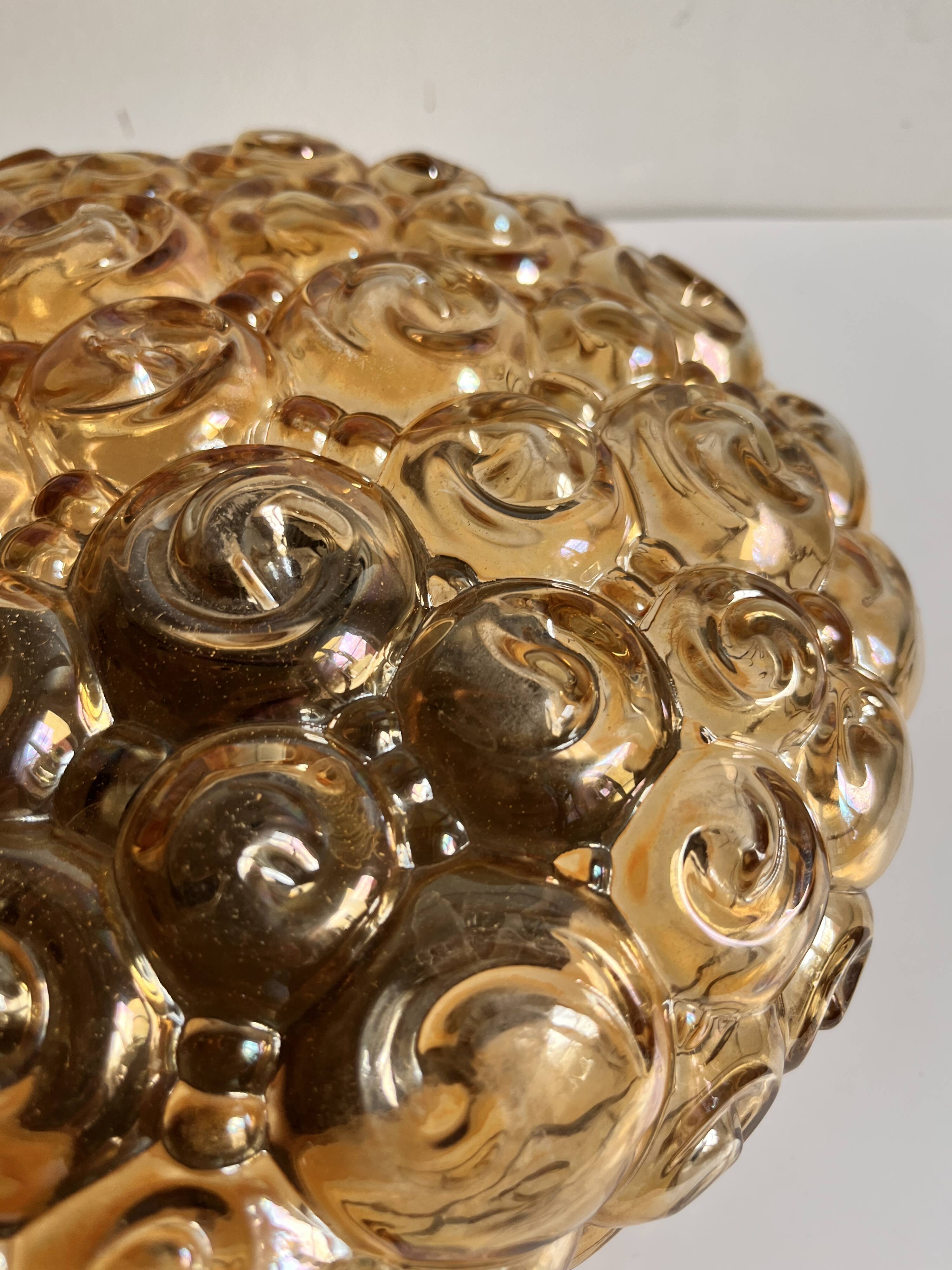 Helena Tynell golden glass wall light ceiling fixture 1970