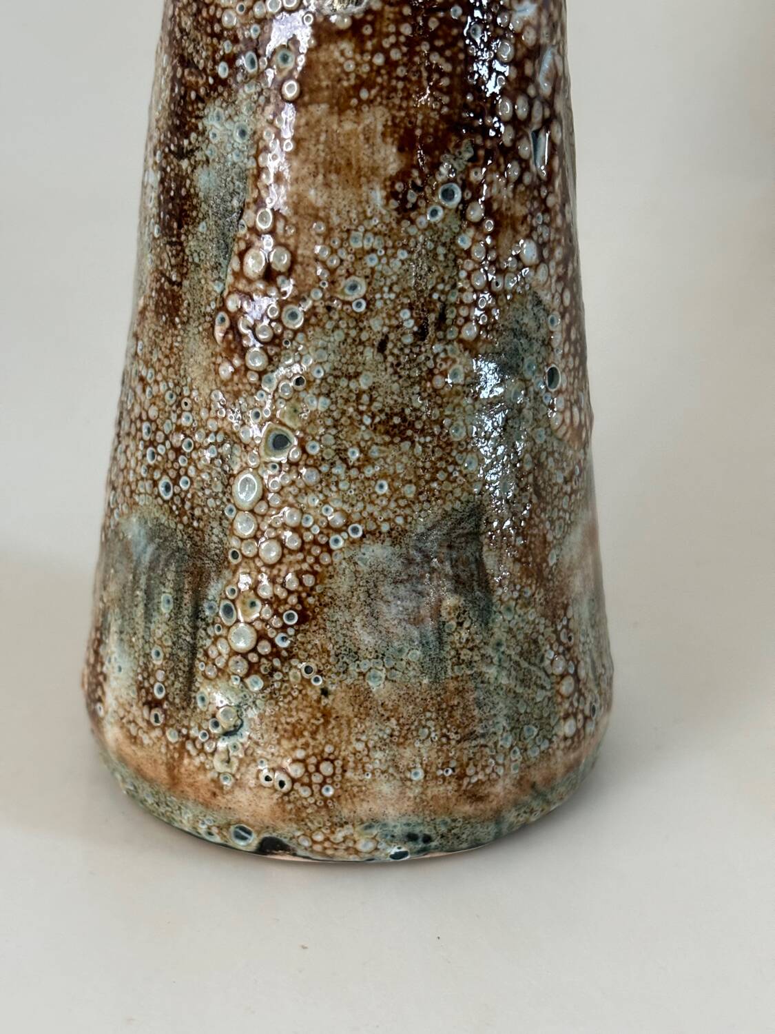 Vintage fat lava vase