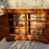 Louis Philippe low sideboard in cherry wood