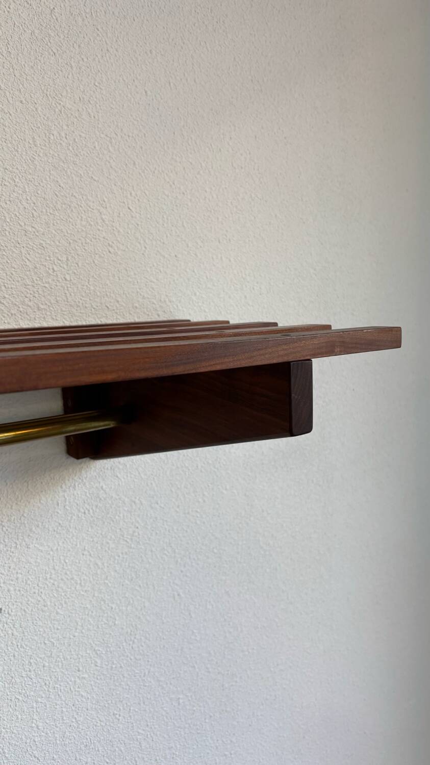 Vintage Danish coat rack teak