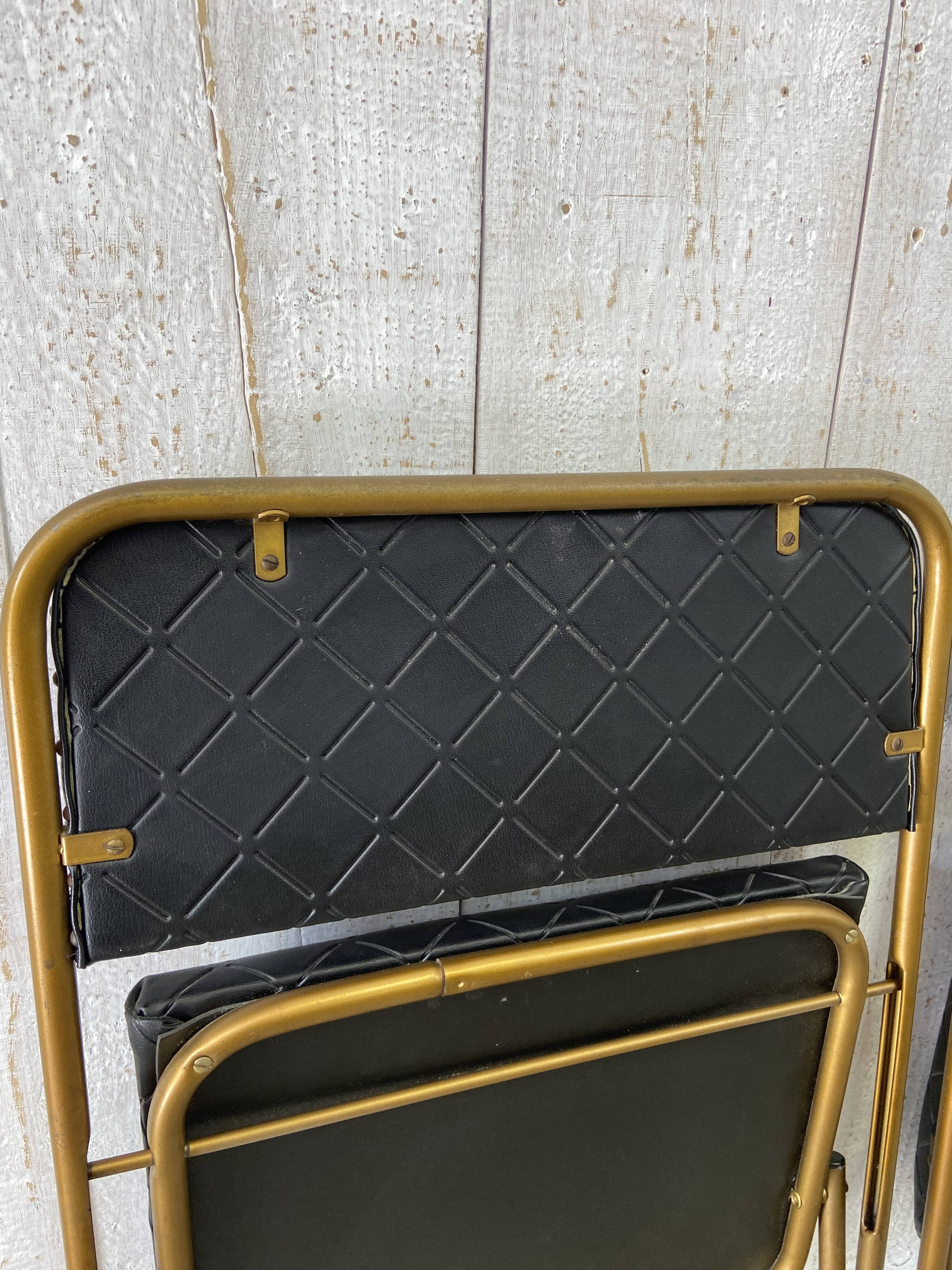 Paire de chaises pliantes vintage