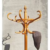 Porte-manteau perroquet sur pied style Thonet