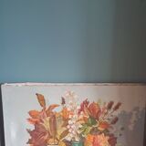 Large oil on canvas of a still life