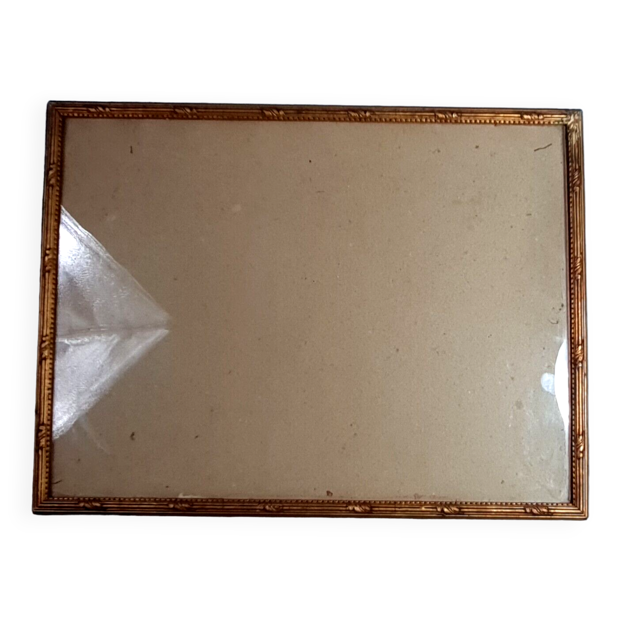 Baguette frame and glass St Louis XVI