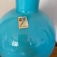 Italian blue opaline design vase