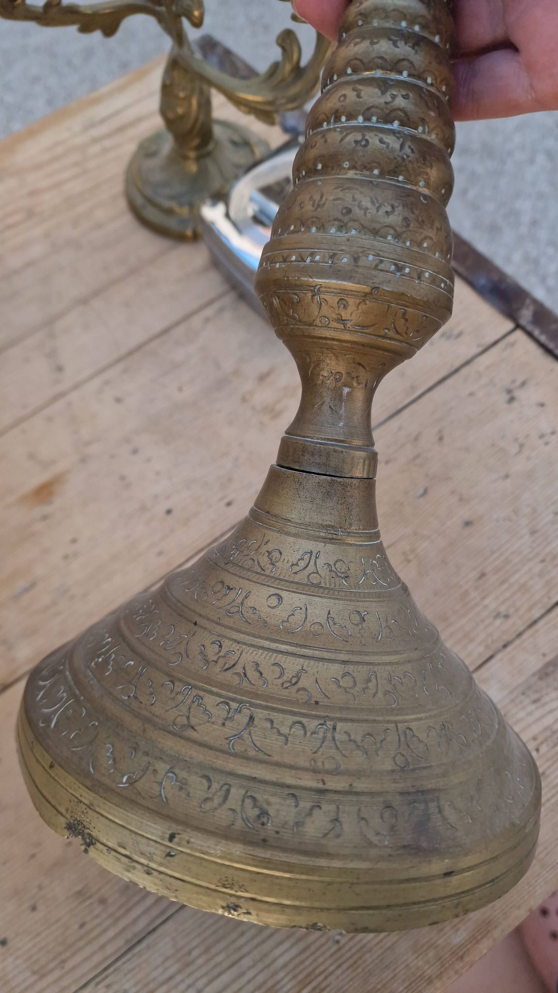 Grand bougeoir en bronze