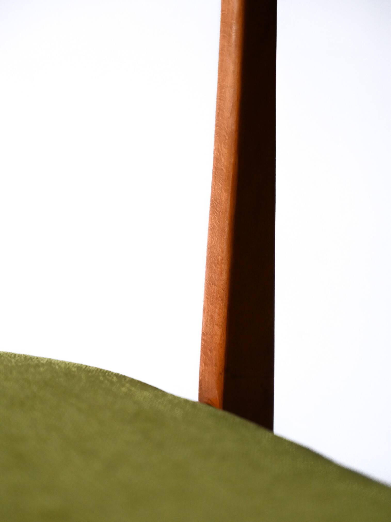 Danish teak wood chair reupholstered