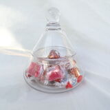 Glass pyramid candy