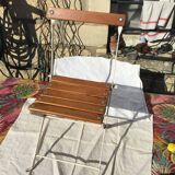 Wooden folding children's chair
