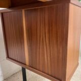 Vintage wooden desk with bleacher on the side