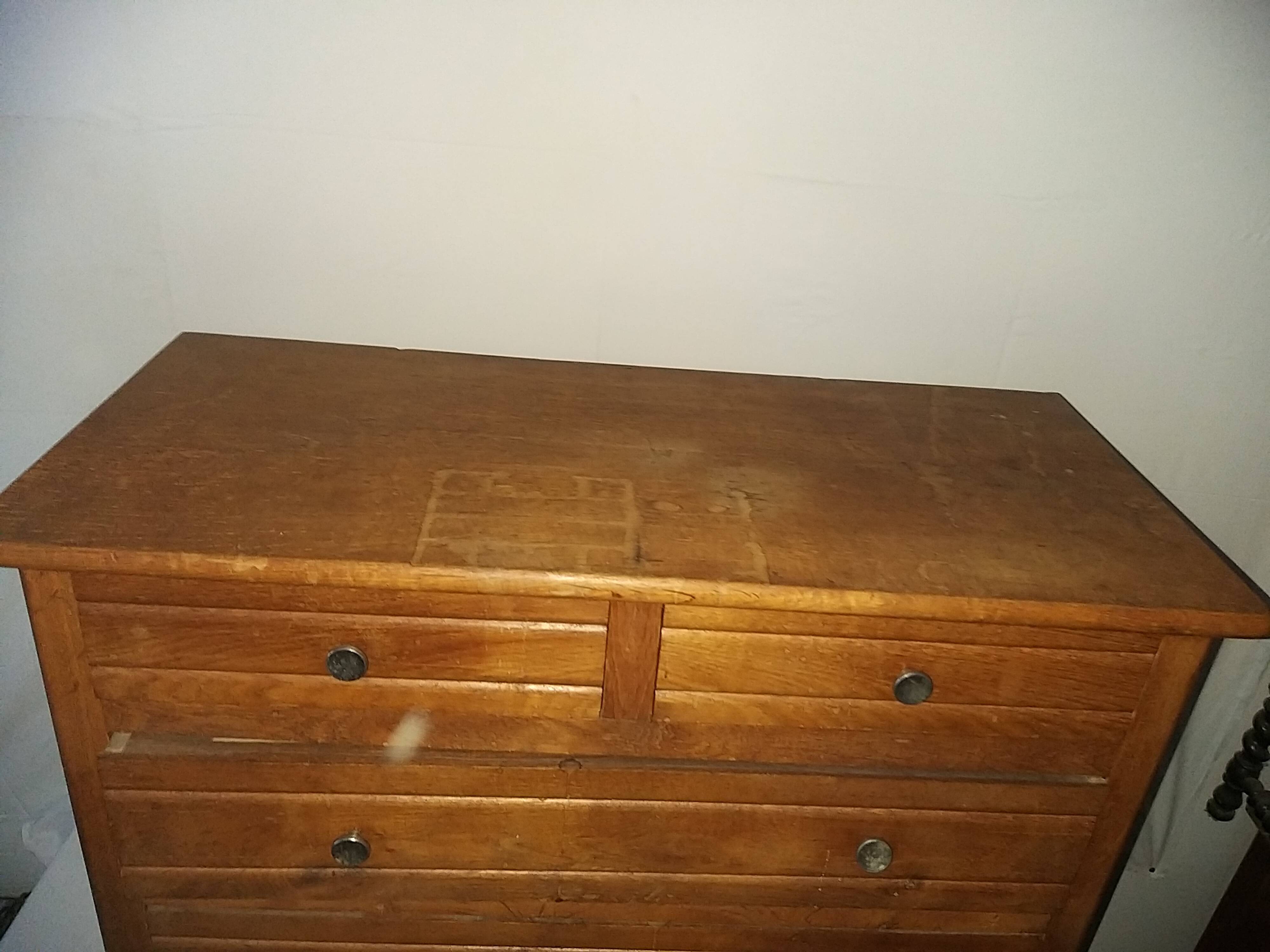 Commode 5 tiroirs en chêne