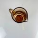 Amber blown glass jug/pitcher