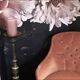 Fauteuil crapaud velours rose