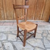 Vintage straw children's chair