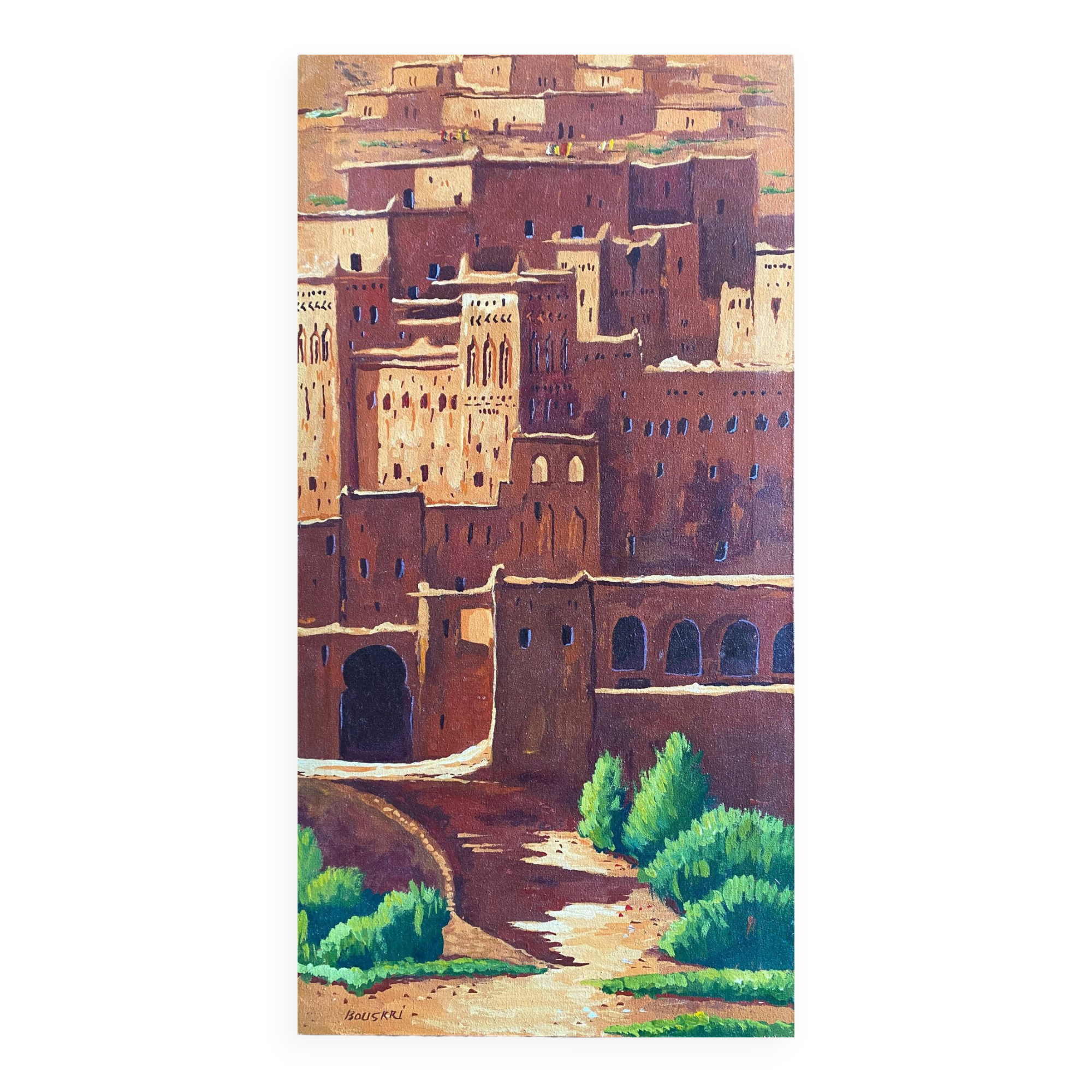 Painting HST Rachid Bouskri artist from Tinjdad (Morocco) Orientalist