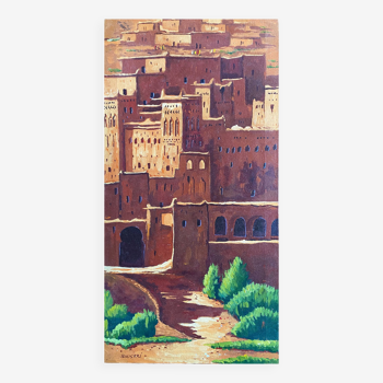 Painting HST Rachid Bouskri artist from Tinjdad (Morocco) Orientalist