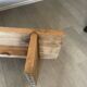 Coffee table in the style of Pierre Chapo.