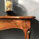 Wooden Console with Smoked Glass, 1950s