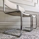 Set of restored vintage chairs with "Luge" feet