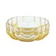 Pressed glass platter by Walther-Glas, geometric pattern, Germany, 1970s
