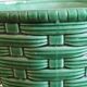 Large green Sarreguemines plant pot 1960s