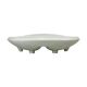 Vintage retro double sink 1970s white ceramic