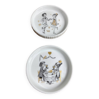 Coupelles en porcelaine Rosenthal Peynet