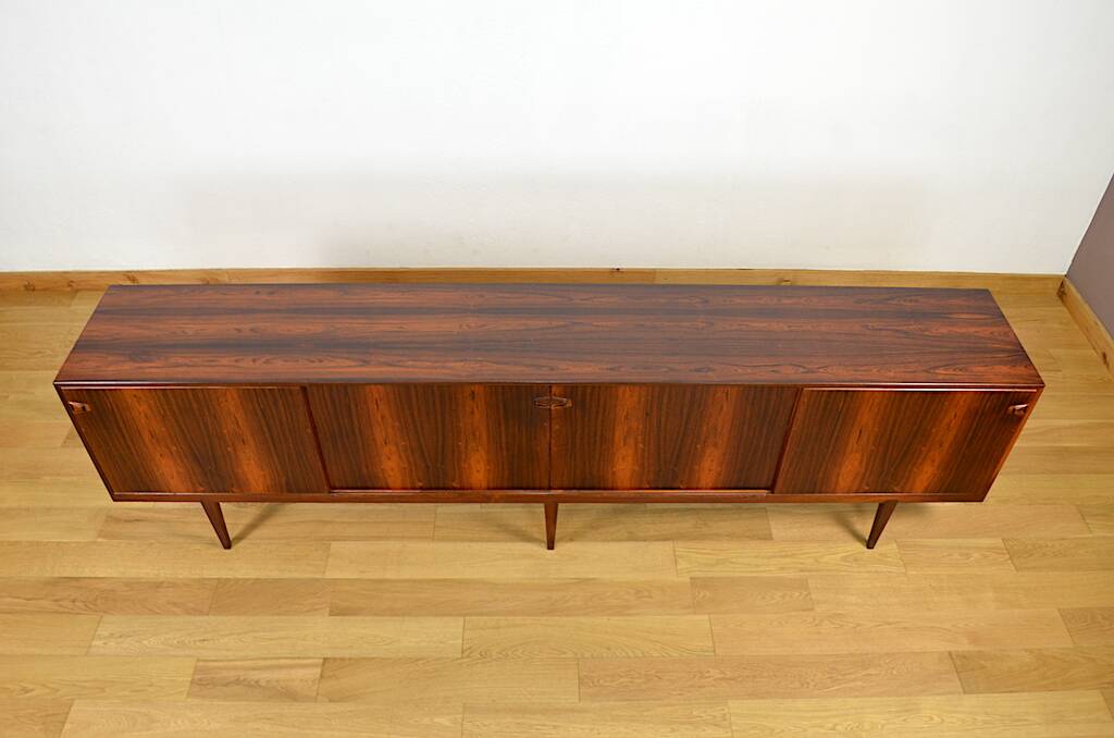 Enfilade Danoise Henry Rosengren Hansen en palissandre de Rio, 1950