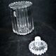 Whiskey bottle decanter in crystal cut in full fluted beveled deep Baccarat or Saint-Louis?