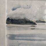 Vintage watercolour by Osmo Laine, 1993