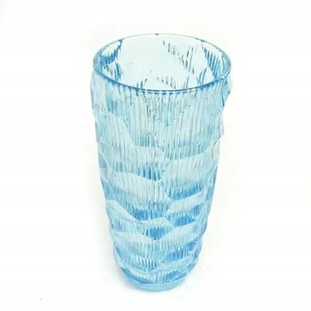 Okulus vase, mid-century modern, glass, Ząbkowice, Poland, 1970s