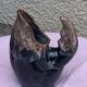 Vintage and numbered glazed ceramic decanter
