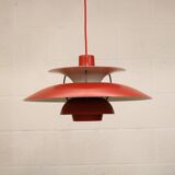 The genuine Danish item - PH5 pendant - original red colour - Louis Poulsen -