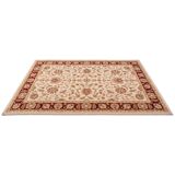 Oriental carpet 1.6x2.3 m in beige and red wool