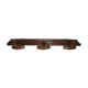 Leather and wood coat hanger