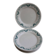 set of 8 ceramic plates "butterflies"