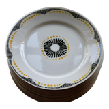 Assiettes plates faience 1900 Badonviller collection Nikito