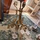 Lustre Bronze Ceiling Light Empire Return Egypt Ram 6 Lights Frosted Glass
