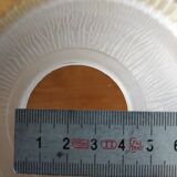 Bicolour glass bowl-shaped lampshade