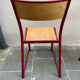 Vintage metal and wood school chairs adult size
