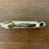 Set of 8 antique privilege knife holders gold metal duck vintage